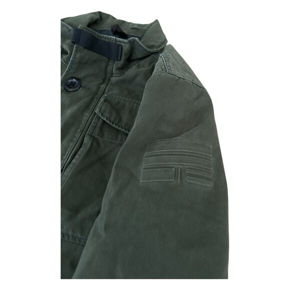 G-STAR Raw Falco Field Jacket Canvas Zip Up Military Style Men's Sz XXL Green - Picture 2 of 13